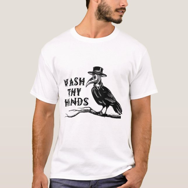 Waschen Sie Ihre Hände - Pestärztin T-Shirt (Vorderseite)