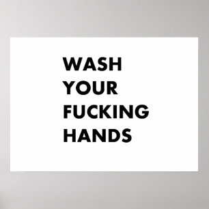 Waschen Sie Ihre Hände Poster