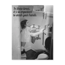 Waschen Sie Ihre Hände Postkarte