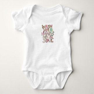 Waschen Sie Ihre Hände und Ihr Soul Baby Bodysuit Strampler