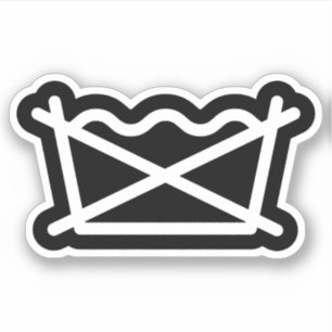 WASCHEN SIE NICHT! AUFKLEBER