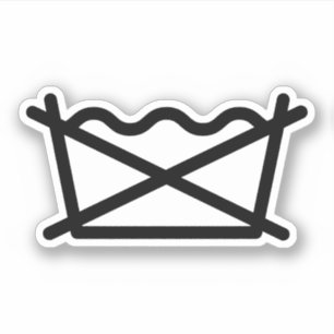 WASCHEN SIE NICHT! AUFKLEBER