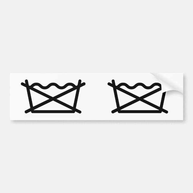 WASCHEN SIE NICHT! AUTOAUFKLEBER (Vorne)