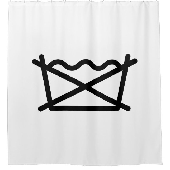 WASCHEN SIE NICHT! DUSCHVORHANG (Vorderseite)