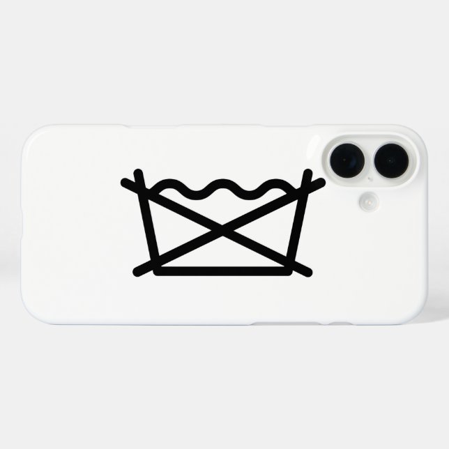 WASCHEN SIE NICHT! iPhone 16 PLUS HÜLLE (Rückseite (Horizontal))