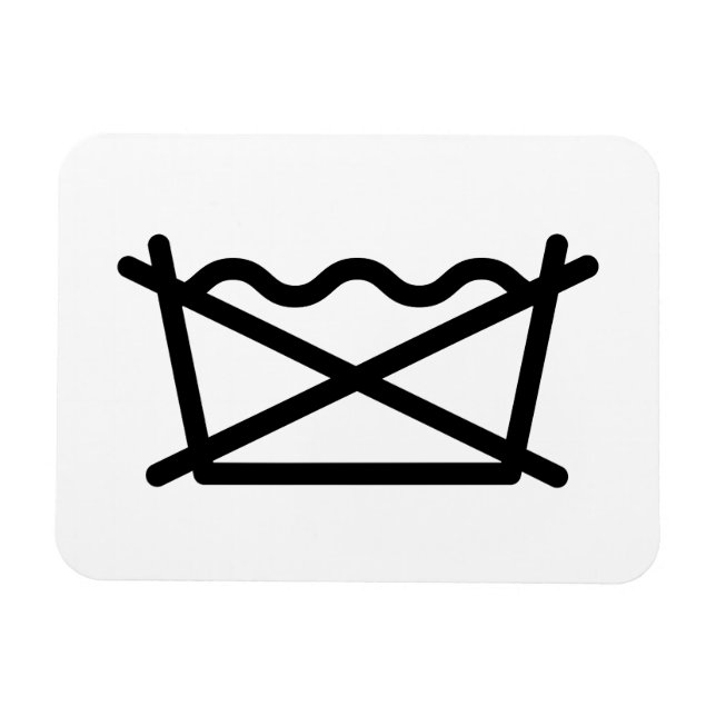 WASCHEN SIE NICHT! MAGNET (Horizontal)