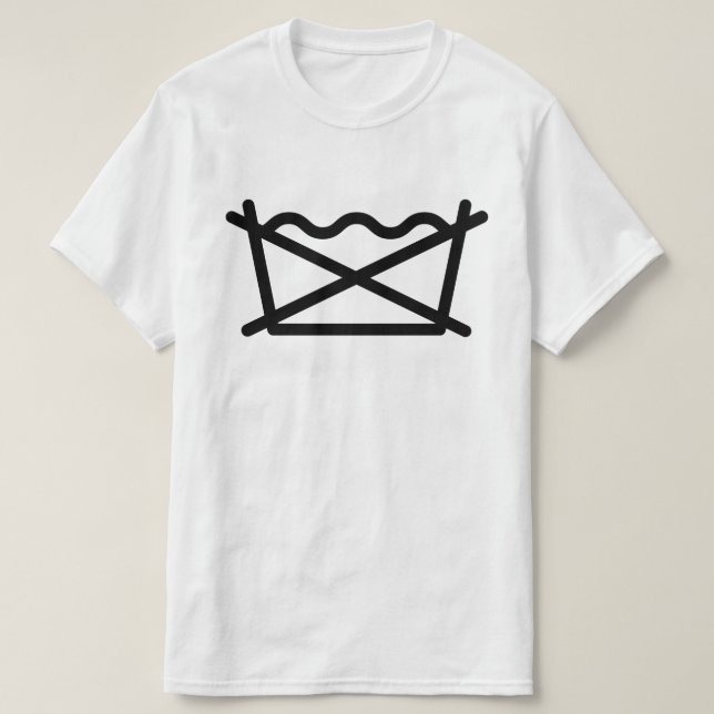 WASCHEN SIE NICHT! T-Shirt (Design vorne)