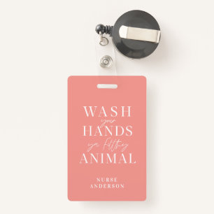 waschen Sie sich die Hände Ausweis