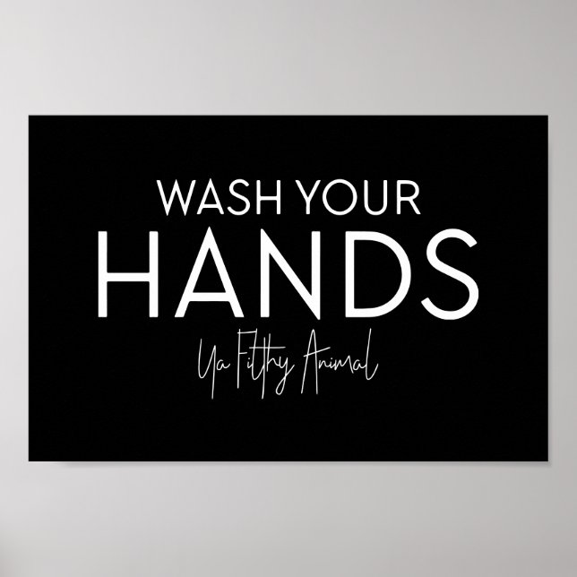 Waschen Sie sich die Hände, wenn die Farbe des Tie Poster (Vorne)