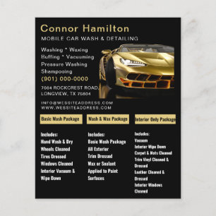 Waschen von Kraftfahrzeugen - Druckabfall - Flyer