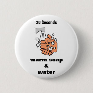 Waschender Handknopf Button