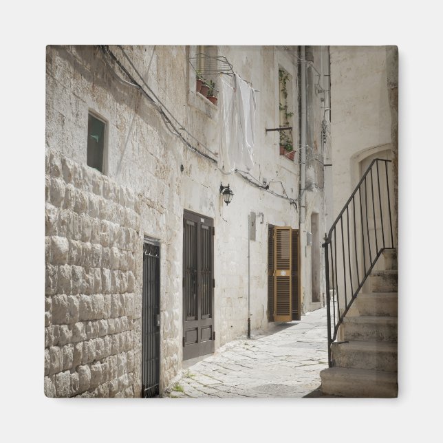 Wäscherei in einer Gasse in Italien zum Trocknen Magnet (Vorne)