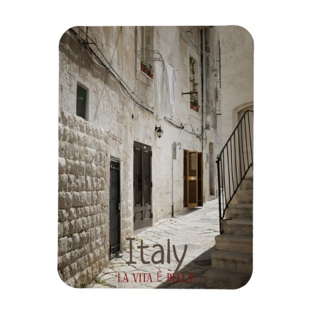 Wäscherei in einer Gasse in Italien zum Trocknen Magnet (Vertikal)