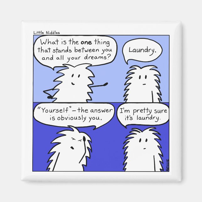 Wäscherei Little Niddles Comic Magnet (Vorne)