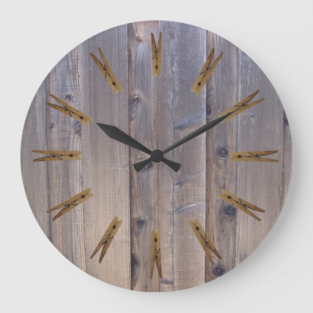 Wäscheservice Große Wanduhr (Vorderseite)
