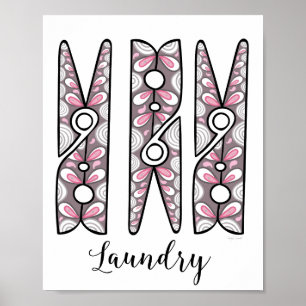 Wäscheservice im Zimmer Wand an Wand Kunst