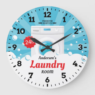 Wäscheservice personalisierbare Uhr
