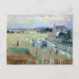Wäschetrocknung durch Berthe Morisot Postkarte