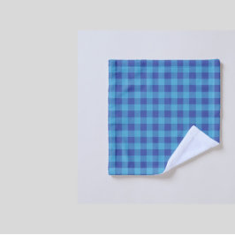 Waschlappen schwarz und blau Gingham