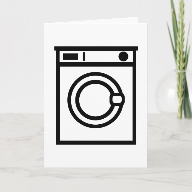 Waschmaschine Karte (Vorderseite)