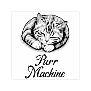 Waschmaschine, Niedliche Schlafmatte Permastempel