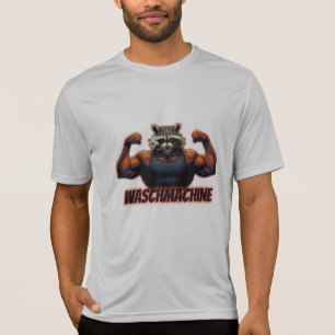 Waschmaschine – Strong Waschbär-Gym-Design T-Shirt