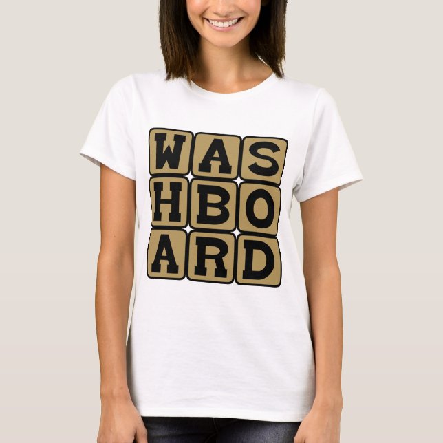 Waschmaschine, Waschmittel oder Abs. T-Shirt (Vorderseite)