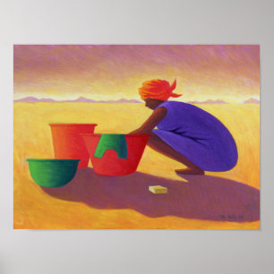 Waschmaschinen-Frau 1999 Poster