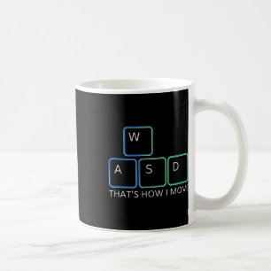 Wasd Gaming Design - ikonische PC-Grafik-Tastatur Kaffeetasse