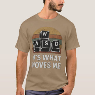 WASD Gaming-Tasten Lustiges PC-Gamer-Design Comput T-Shirt