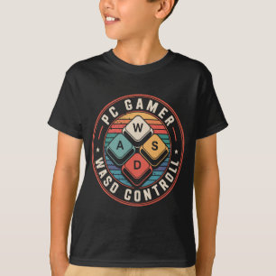 WASD PC-Gamer-T-Shirts Retro-Gaming-Tastatur T-Shirt