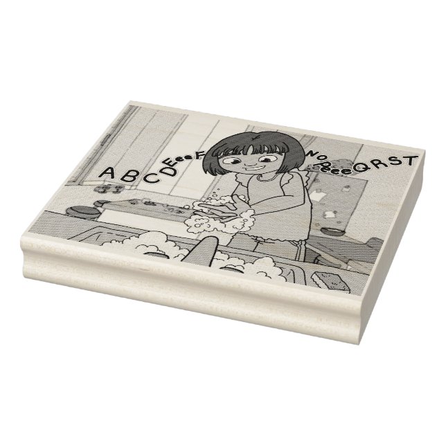 Wash Hands Gummistempel (Stempel)