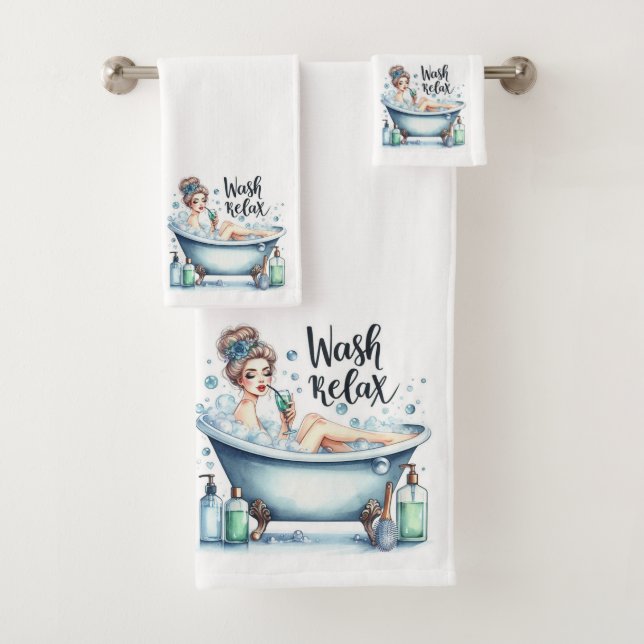 Wash Relax Blase Bath Badhandtuch Set (Insitu)