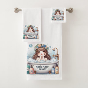 Wash Rinse Relax Badhandtuch Set
