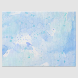 Wash & Spa Modern Einfaches Aqua Sky Blau Seidenpapier