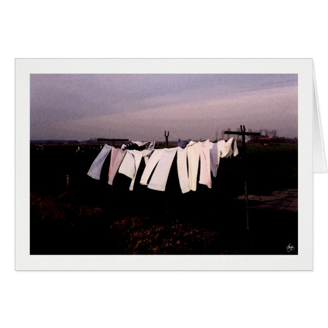Washday in Amsterdam Card (Vorderseite (Horizontal))