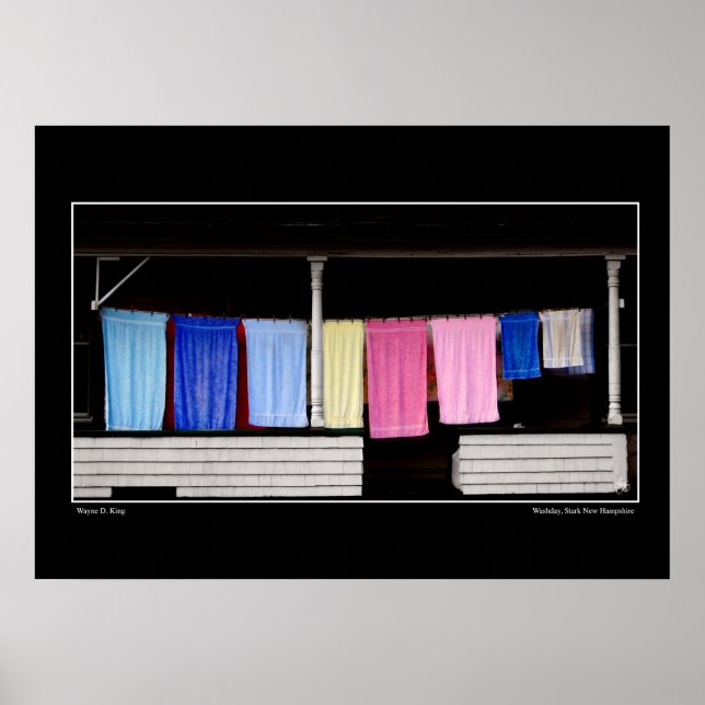 Washday Stark New Hampshire Poster (Vorne)
