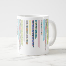 Washi Band-Pastelle | DIY u. Band-Streifen des Jumbo-Tasse