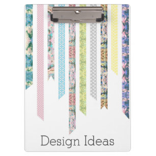 Washi Band-Pastelle DIY u. Entwurfs-Ideen des Klemmbrett