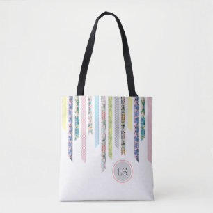 Washi Band-Pastelle   DIY u. Monogramm des Tasche