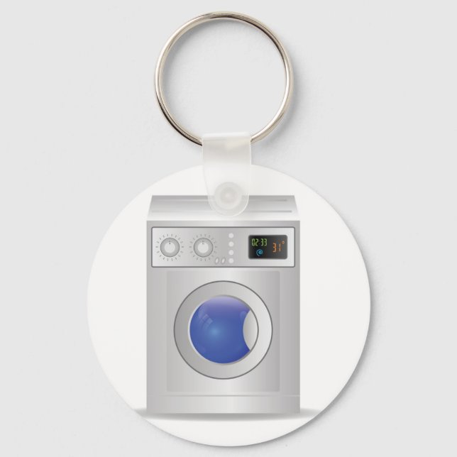 washing machine icon schlüsselanhänger (Vorderseite)