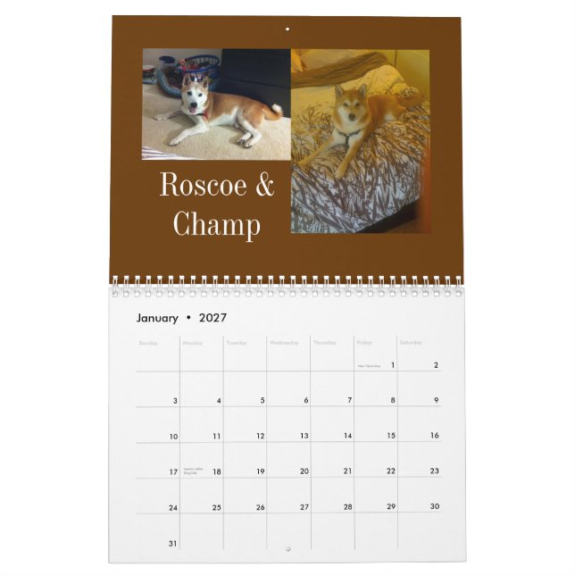 Washington 2013 D.C. Shiba Inu Kalender (Jan 2027)