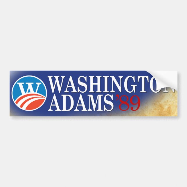 Washington- - Adams2008 Art-Autoaufkleber Autoaufkleber (Vorne)