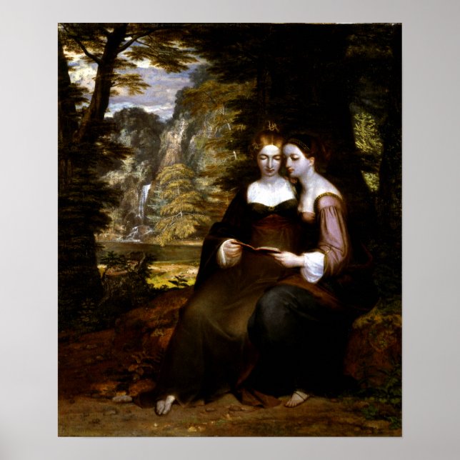 Washington Allston Hermia und Helena Poster (Vorne)