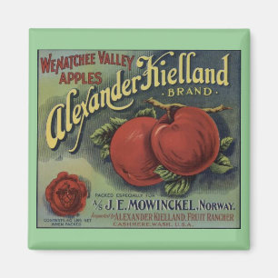 Washington-Apfel-Kisten-Aufkleber-Magnet Magnet