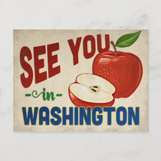 Washington Apple - Vintage Travel Postkarte