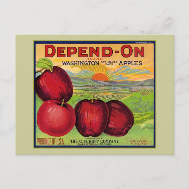 Washington Apples Postkarte (Vorderseite)