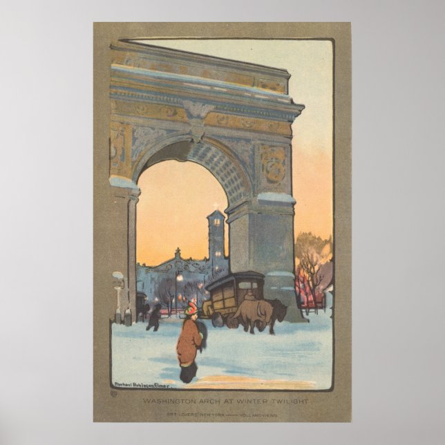 Washington Arch - Rachael R. Elmer Fine Art Poster (Vorne)