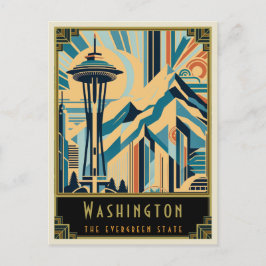 Washington | Art Deco Postkarte
