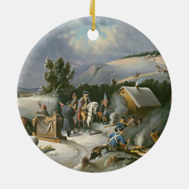 Washington at Valley Forge Keramikornament (Hinten)